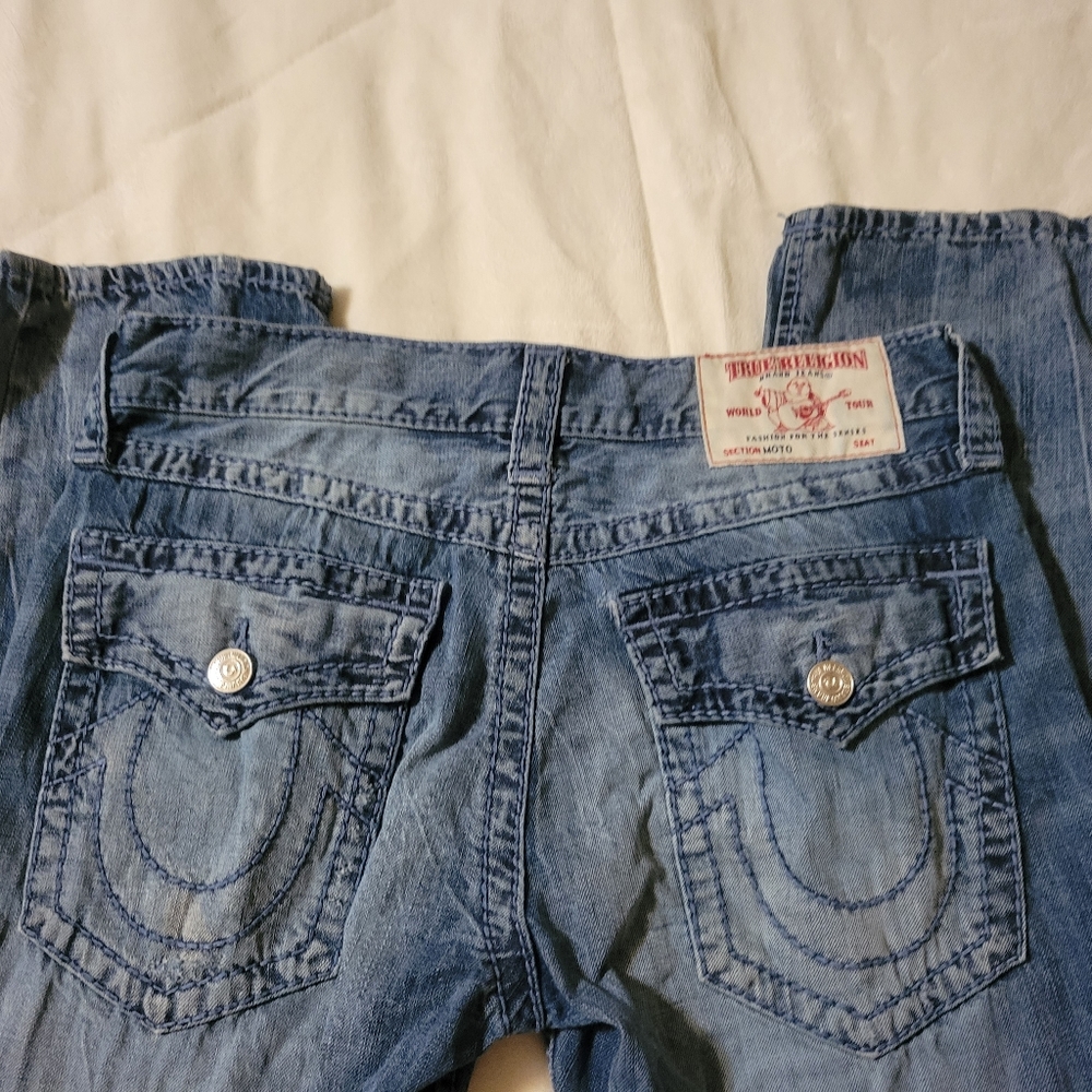TRUE RELIGION  moto slim big T size 31